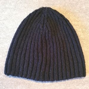 Divided by H&M Black Beanie Ribbed Slouchy